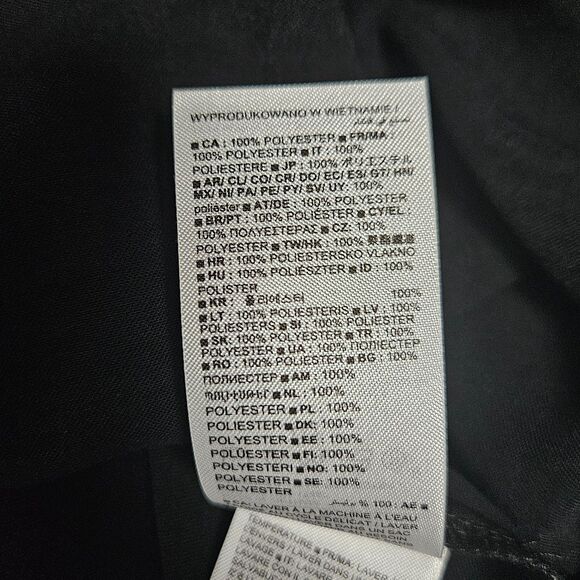 GAP Black Satin Midi Skirt Petite Medium‎ NWT High Waist Elastic Waistband - Picture 7 of 7